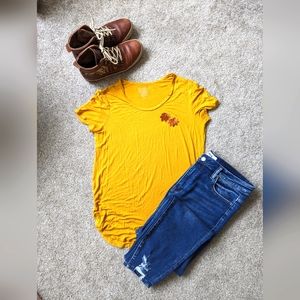 Casual Mustard Tee